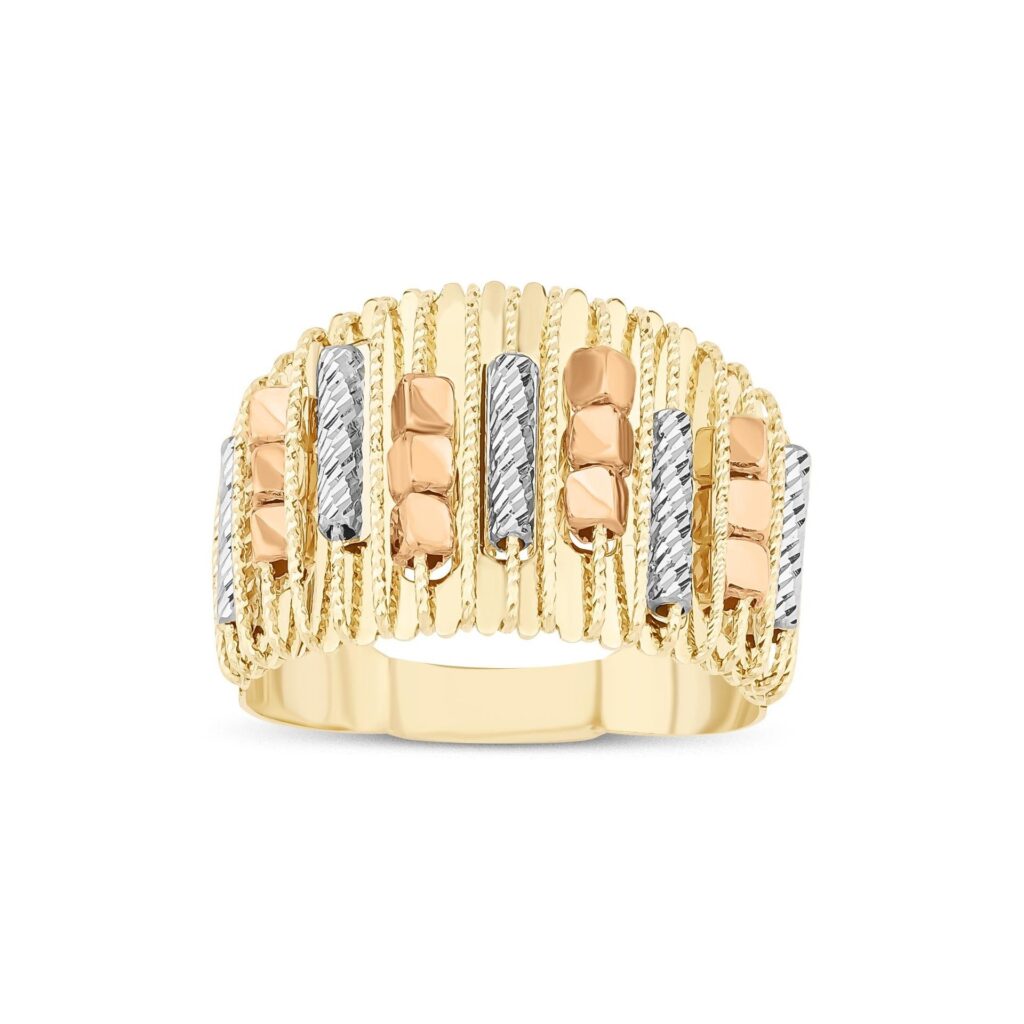 Altın İtalyan Tasarım Yüzük