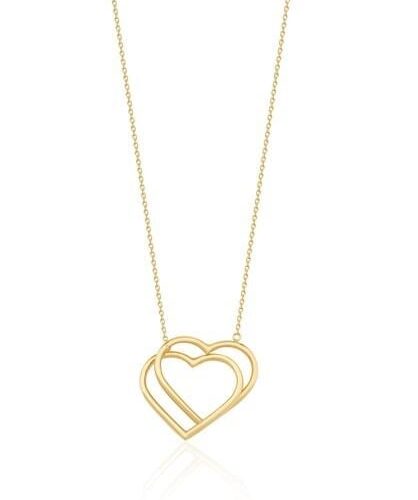 Altın Kalp Figürlü Tasarım Kolye