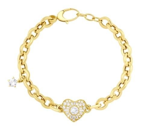 Altın Taşlı Tasarım Bileklik