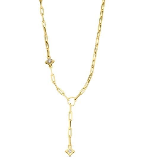 Altın Taşlı Tasarım Kolye