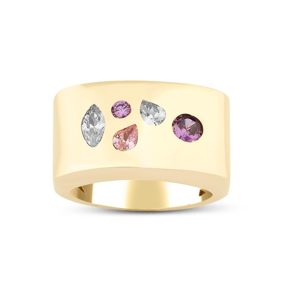 Taşlı Tasarım Yüzük