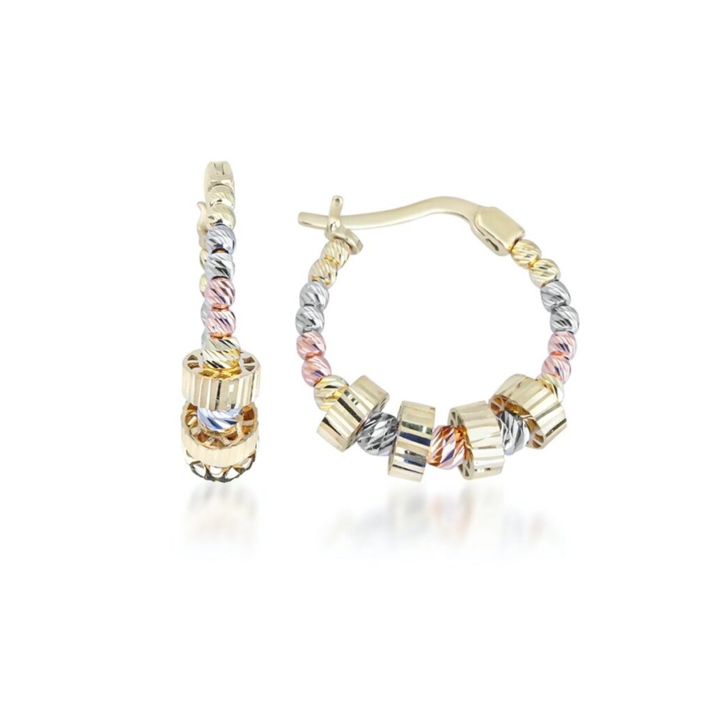 Kalemli Top Top Halka Küpe