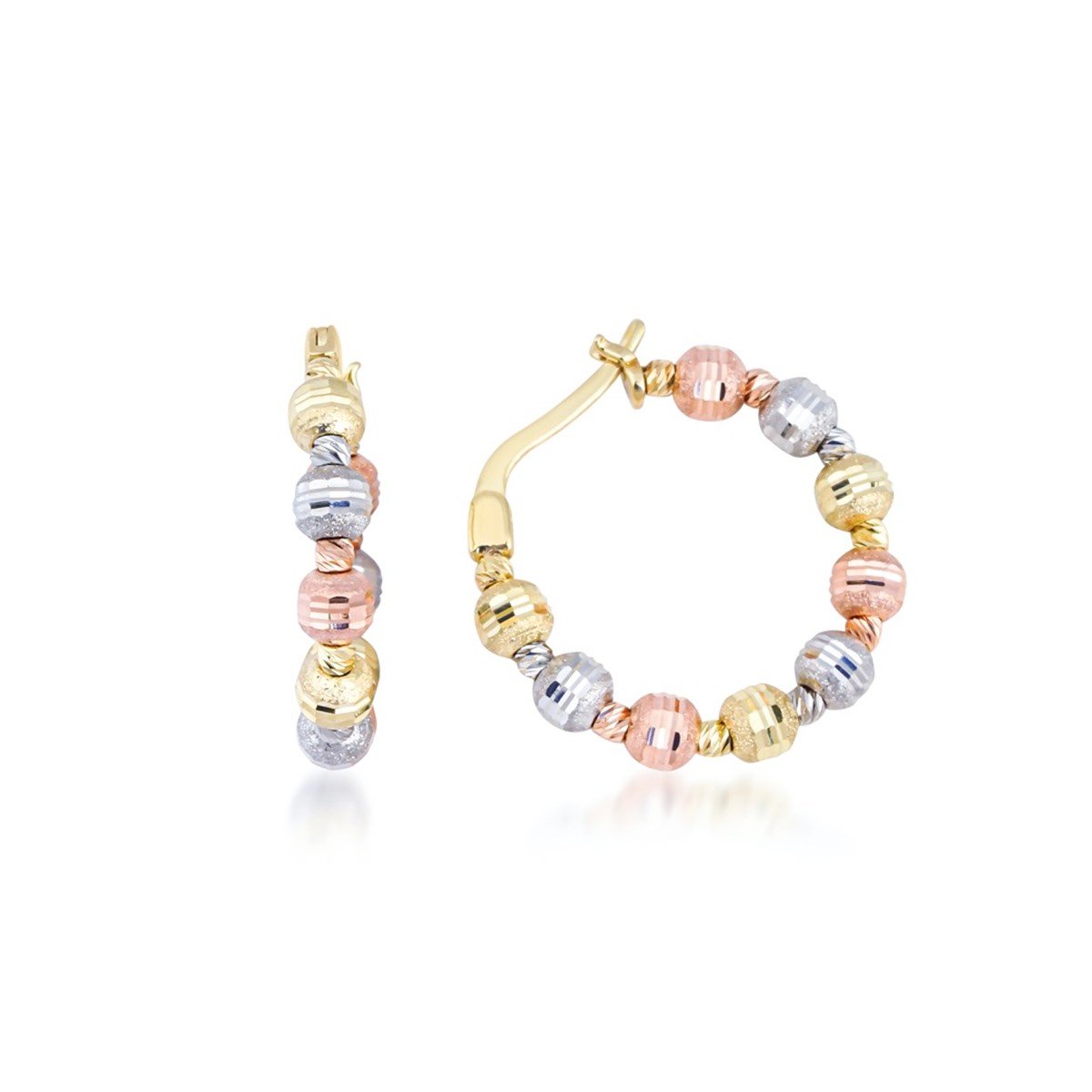 Kalemli Top Top Halka Küpe