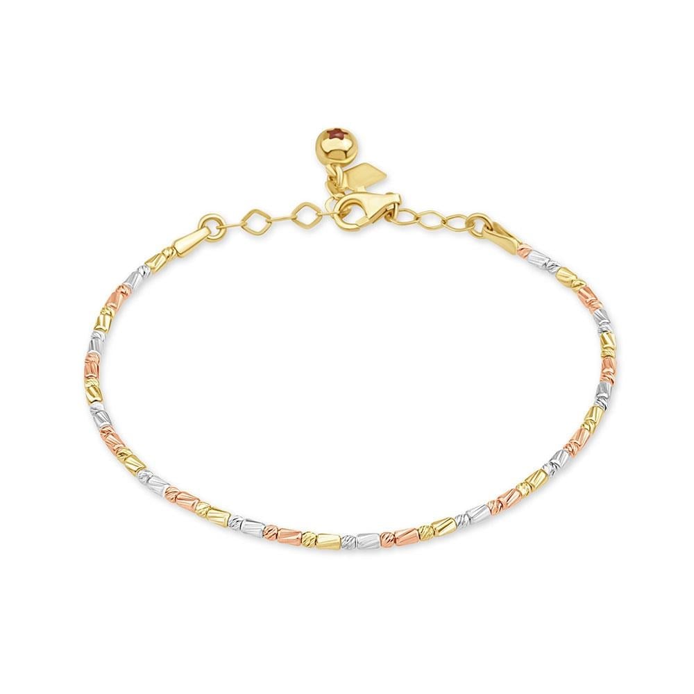 Silindir Top Top Altın Bileklik