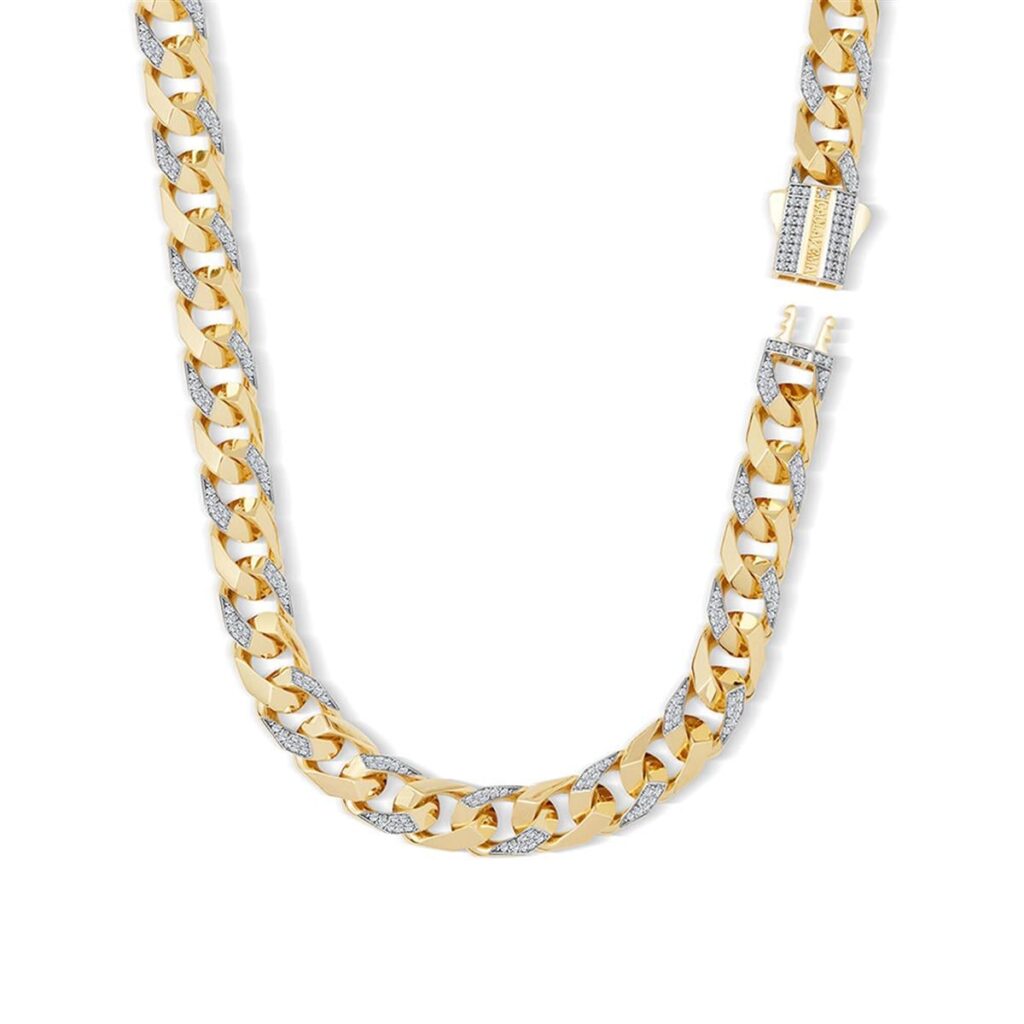 9mm Taşlı Piramit Gurmet Zincir