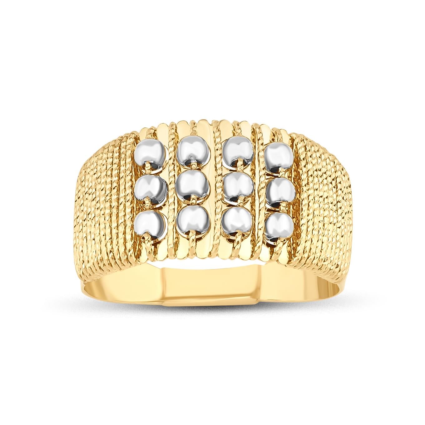 Altın İtalyan Tasarım Yüzük