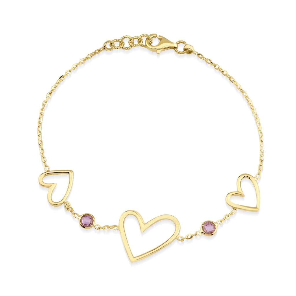 Altın Kalpli Bileklik