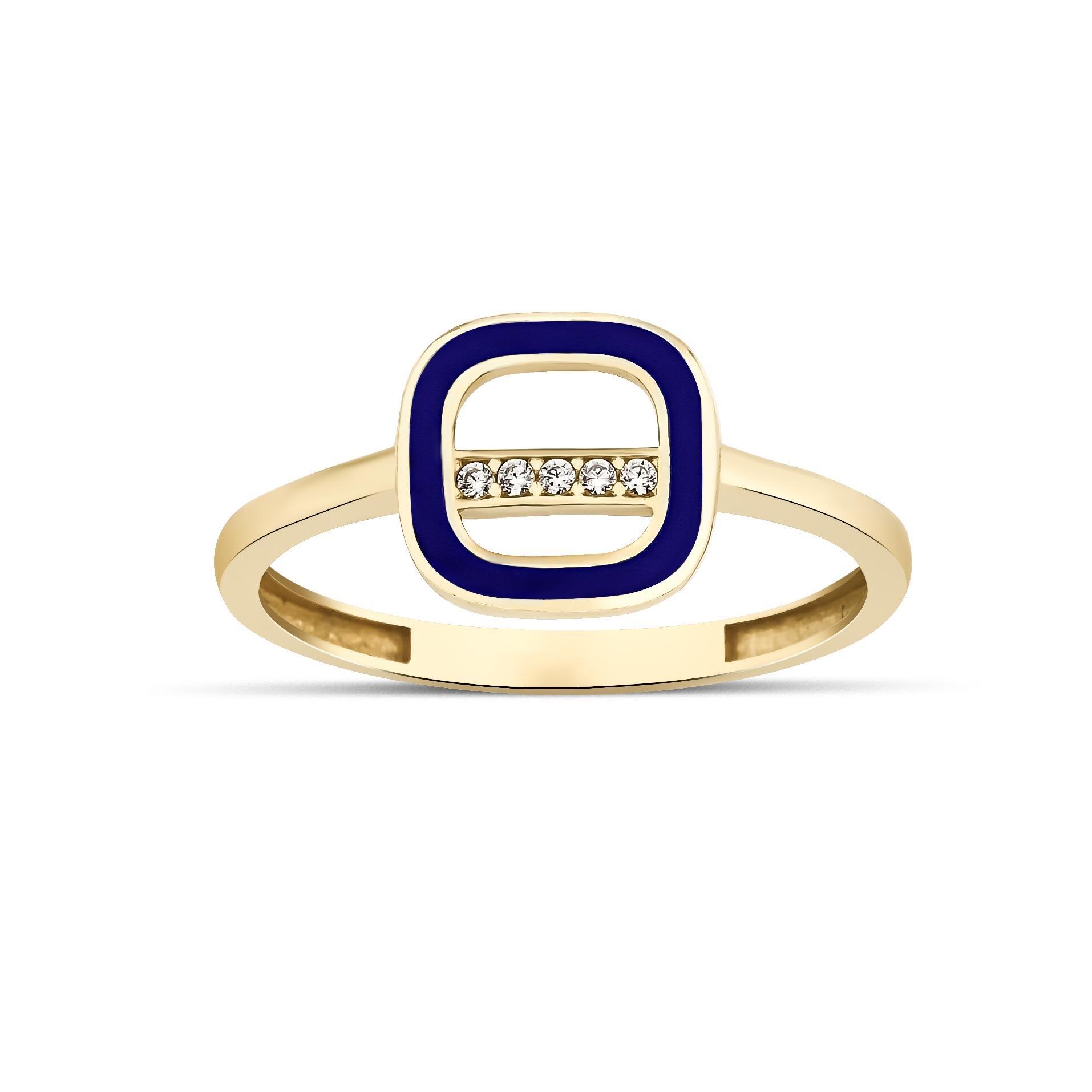 Altın Mineli Tasarım Yüzük