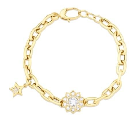 Altın Taşlı Tasarım Bileklik