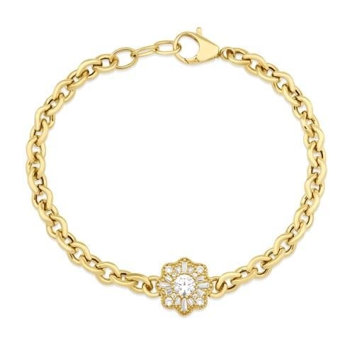 Altın Taşlı Tasarım Bileklik