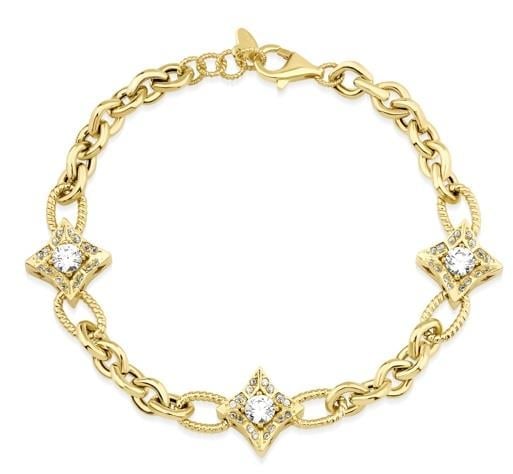 Altın Taşlı Tasarım Bileklik