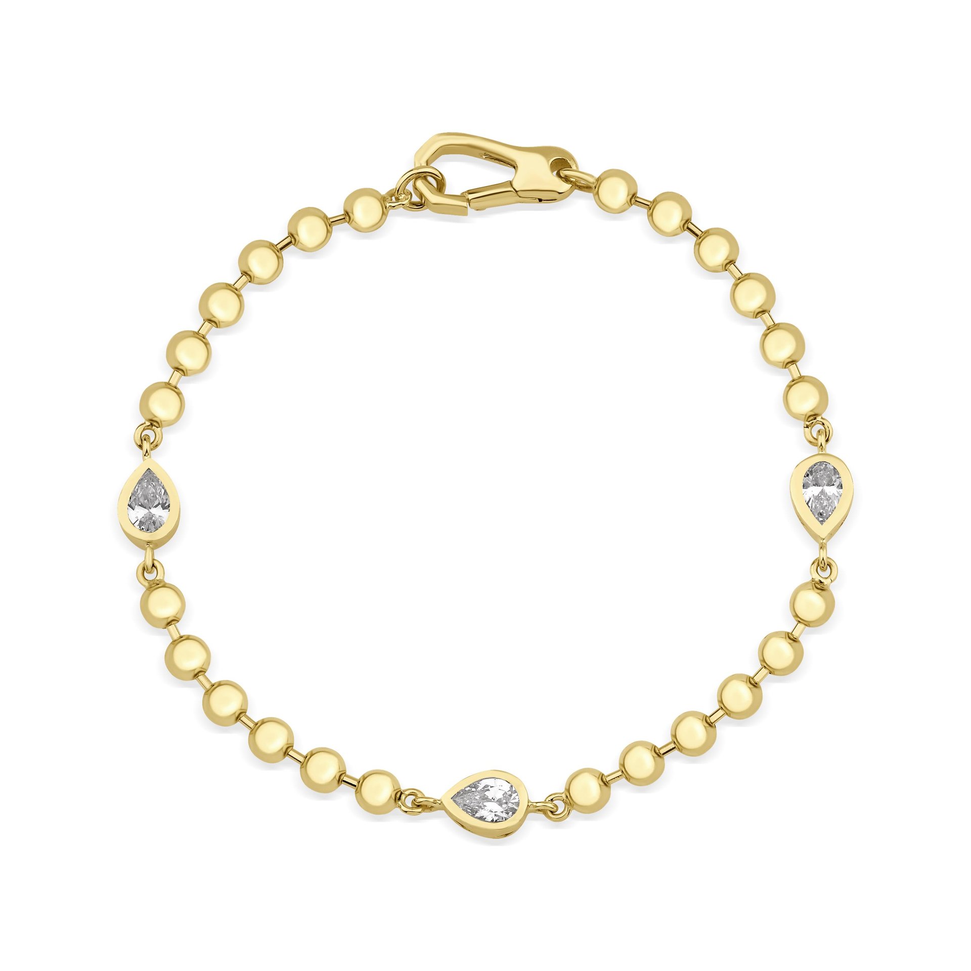 Altın Toplu Tasarım Bileklik