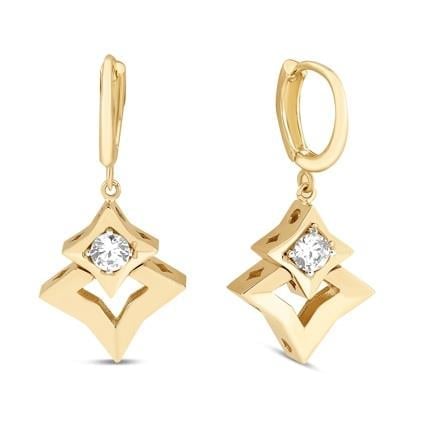 Yıldızı Altın Küpe