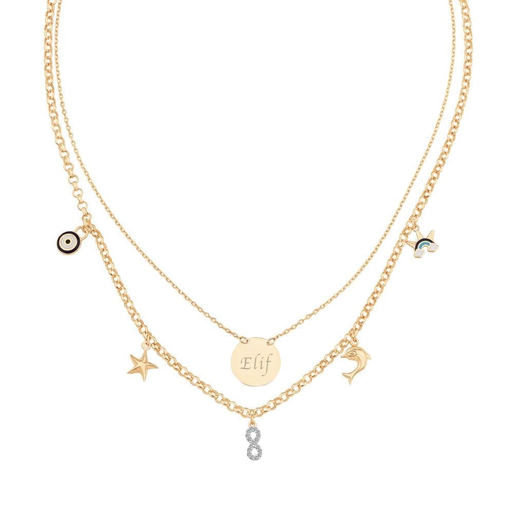 İsim Yazılabilen Şans Kolye