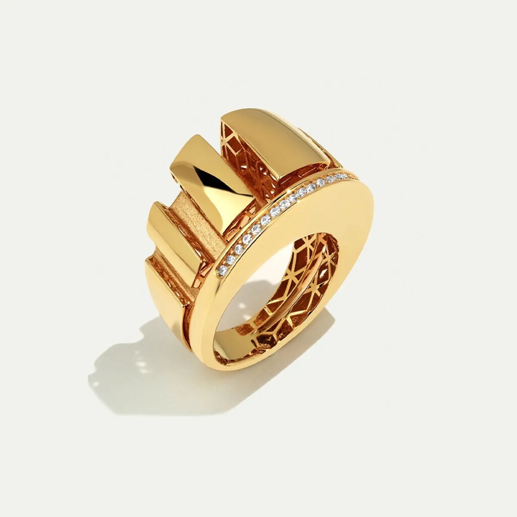 14 Ayar Altın Üzeri Taşlı Yüzük