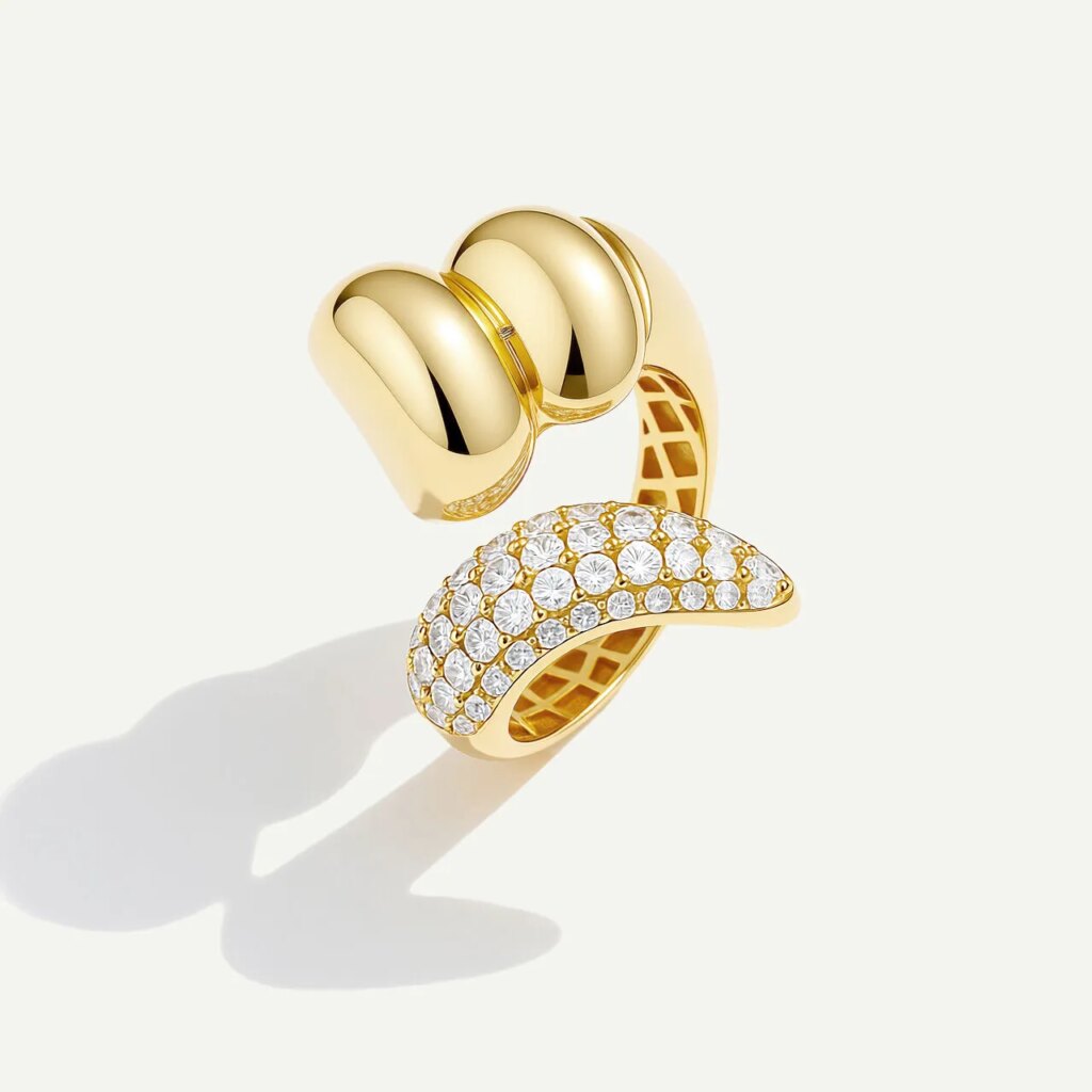 14 Ayar Altın Taşlı Yüzük