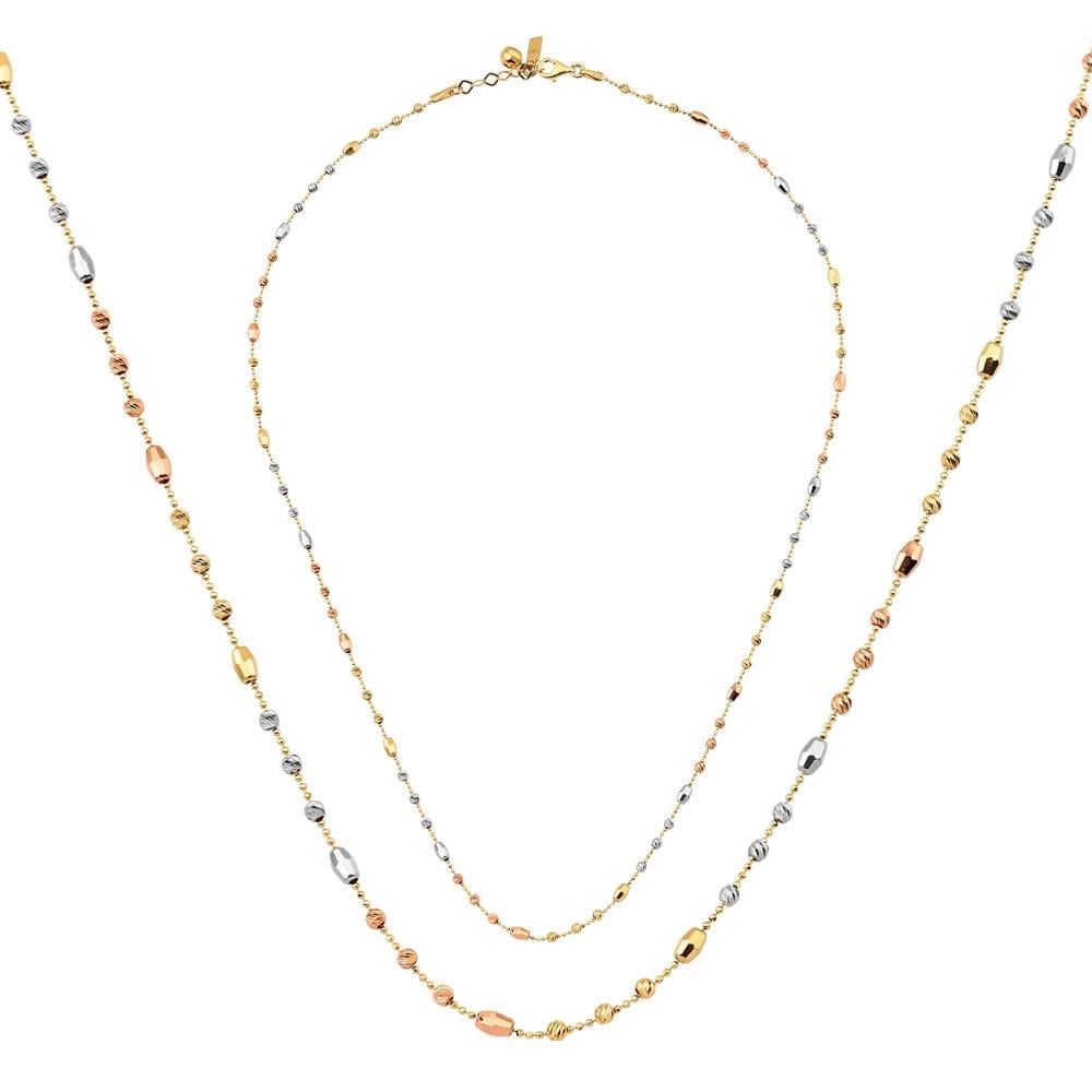 Silindir Top Altın Kolye